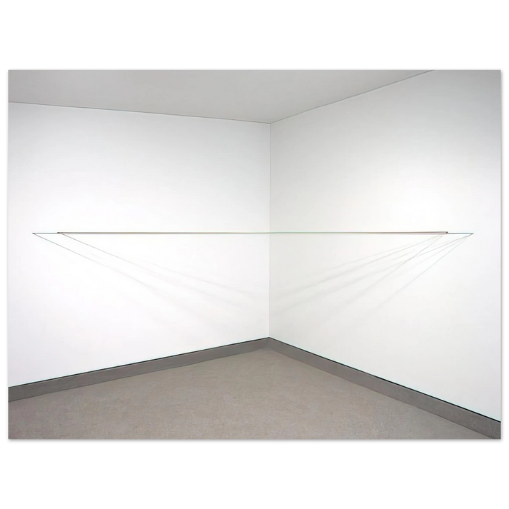 Fred Sandback - Untitled - 1972 75x100 cm / 30x40inches Fine Art Poster