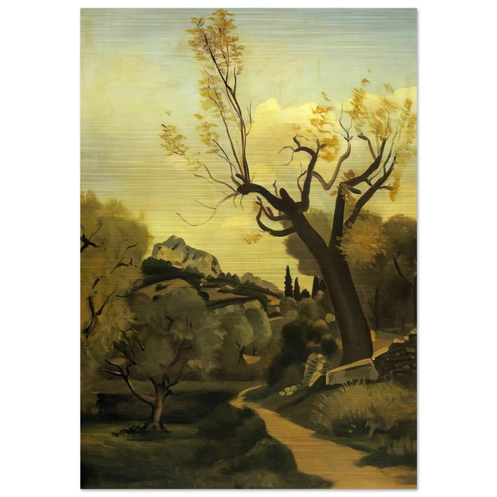 THE ROAD AND THE TREE - Andre Derain Brushed Aluminum Print - 70x100 cm / 28x40 inches | Andre Derain Aluminum Print | Andre Derain Prints