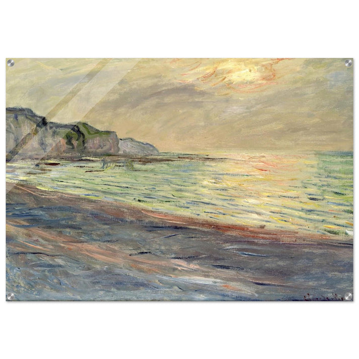 Pourville, Sunset - claude monet Acrylic Print - 70x100 cm / 28x40″ inches