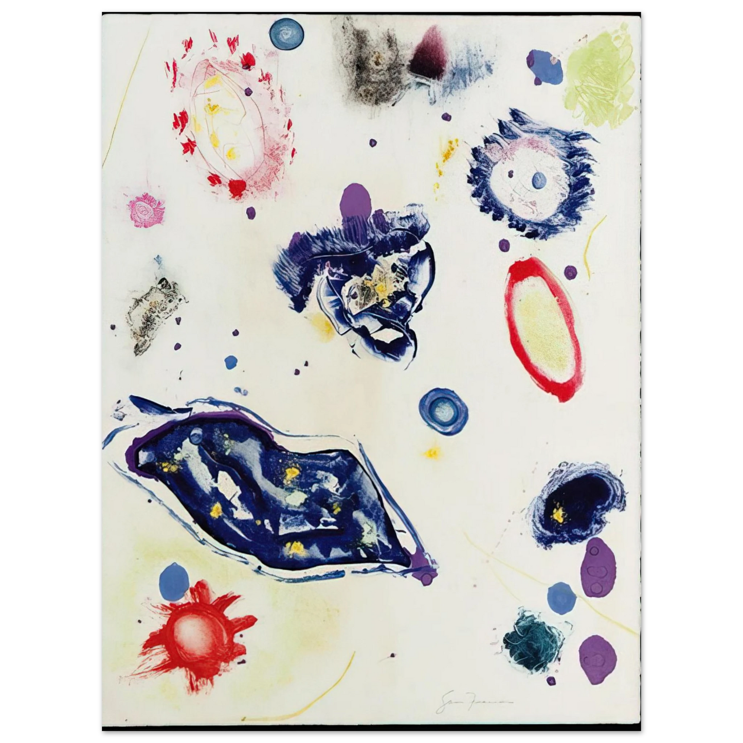 Sam Francis - Untitled #1 Fine Art Poster - Default Title
