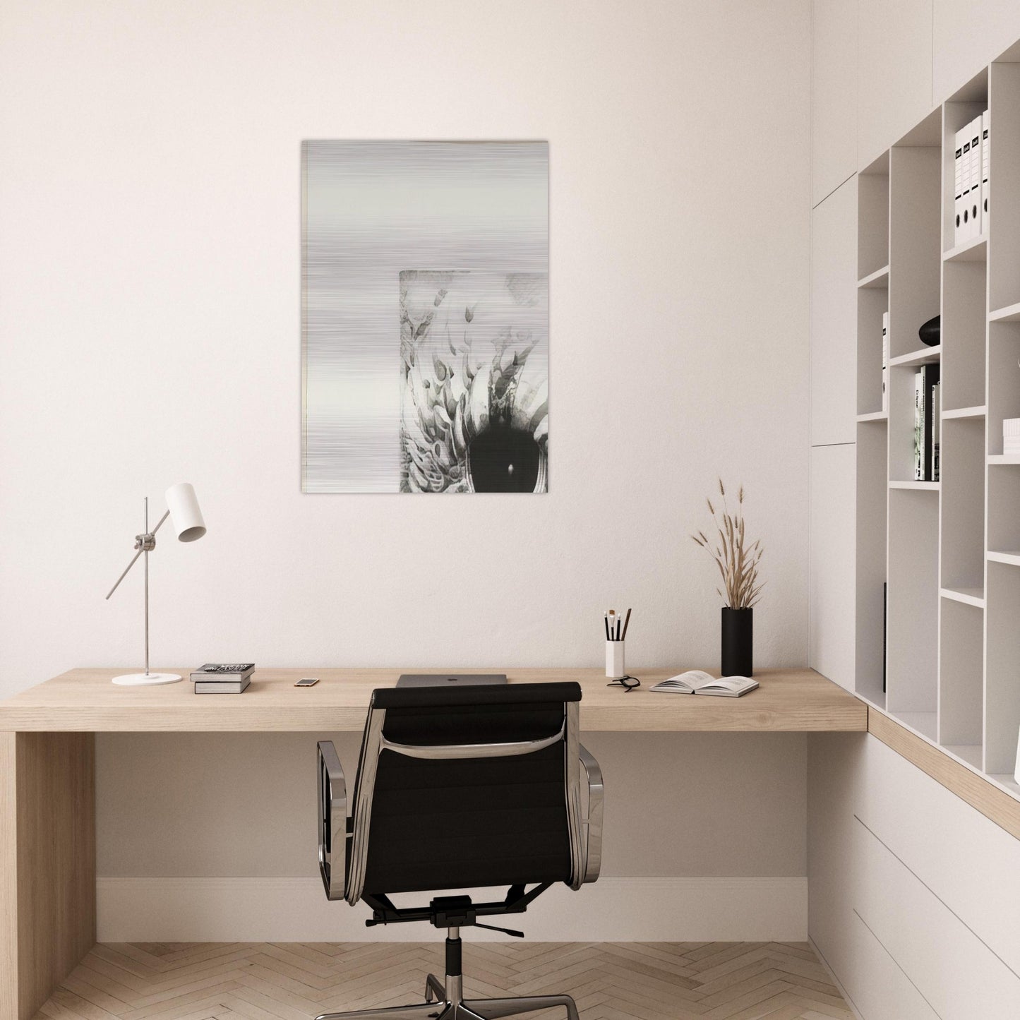 EIGHTH STONE 1968 - Lee Bontecou Brushed Aluminum Print - 70x100 cm / 28x40 inches | Lee Bontecou Aluminum Print | Lee Bontecou Prints