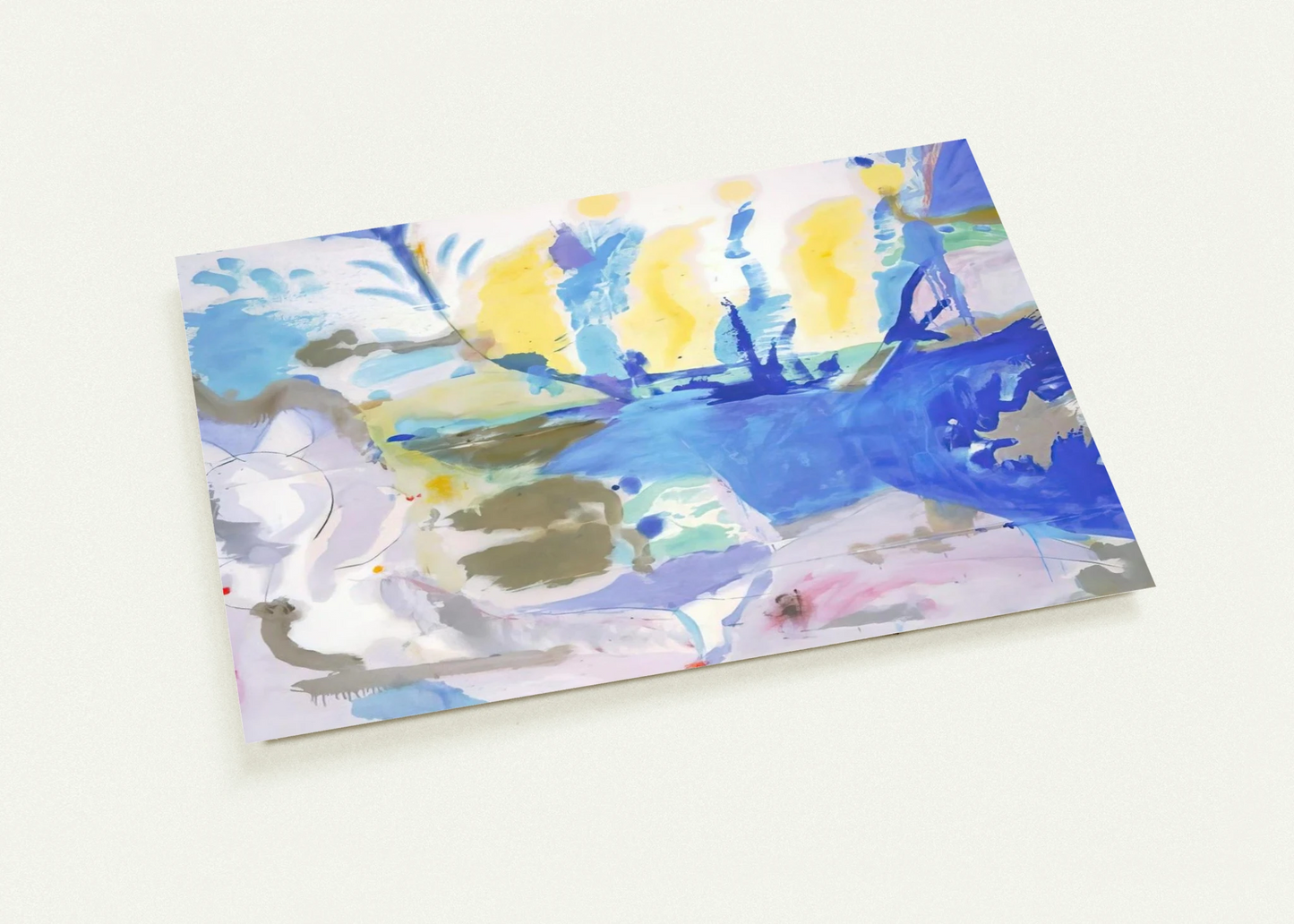 Basque Beach - 1958 By Helen Frankenthaler Pack of 10 Post Cards | Helen Frankenthaler Post Cards | A6 (10.5 x 14.8 cm) - 4.1 x 5.8 inches
