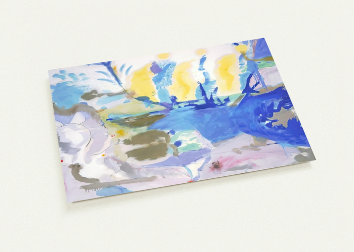 Basque Beach - 1958 By Helen Frankenthaler Pack of 10 Post Cards | Helen Frankenthaler Post Cards | A6 (10.5 x 14.8 cm) - 4.1 x 5.8 inches