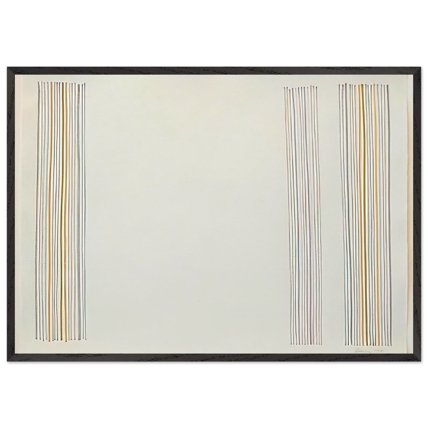 Untitled - 1981 N1 - Gene Davis Framed Art Print – Black Wooden Frame - Default Title - -Framed Art Print