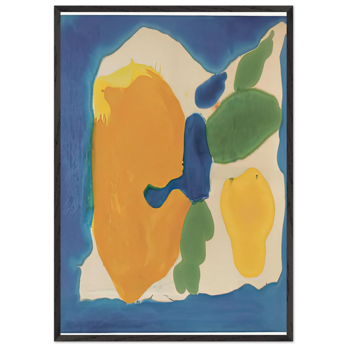 Provincetown Window 1963-64- - Helen Frankenthaler 70x100 cm / 28x40 inches Framed Art Print – Black Wooden Frame