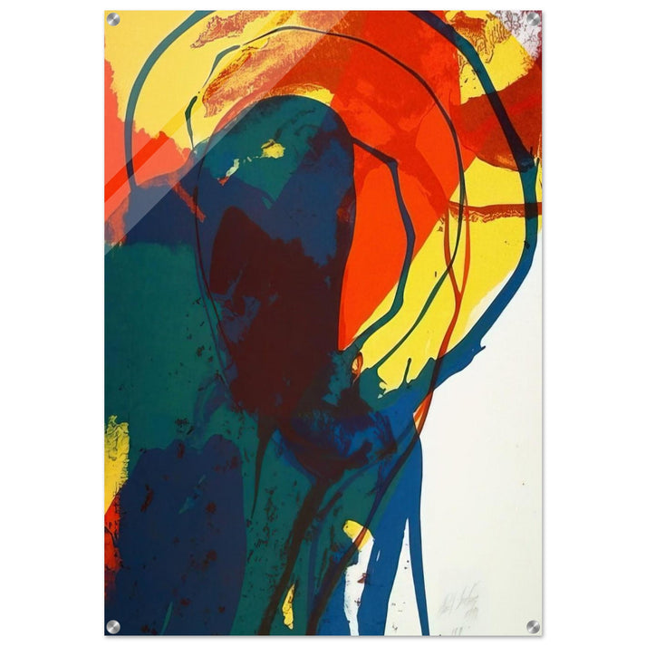 Untitled - Abstract Expressionism - Paul Jenkins Acrylic Print - 70x100 cm / 28x40″ inches | Paul Jenkins Wall Art | Paul Jenkins Prints