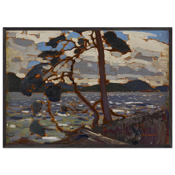 SKETCH FOR THE WEST WIND 1916 - Tom Thomson 70x100 cm / 28x40 inches Framed Art Print – Black Wooden Frame