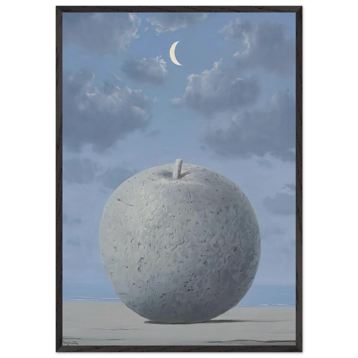 SOUVENIRS FROM TRAVEL 1963 - Rene Magritte 70x100 cm / 28x40 inches Framed Art Print – Black Wooden Frame