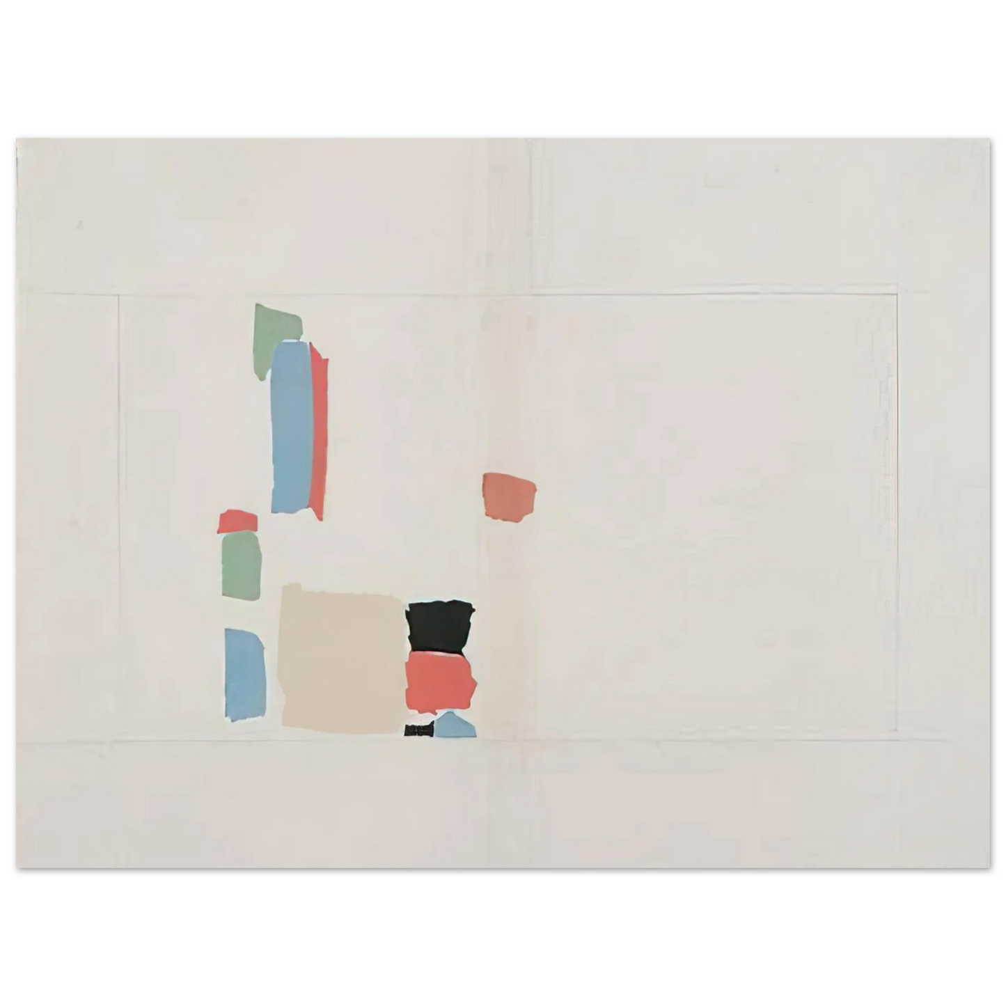 Nicolas de Stael - Abstract Composition - Lyrical Abstraction Fine Art Poster - 13x18 cm / 5x7 inches