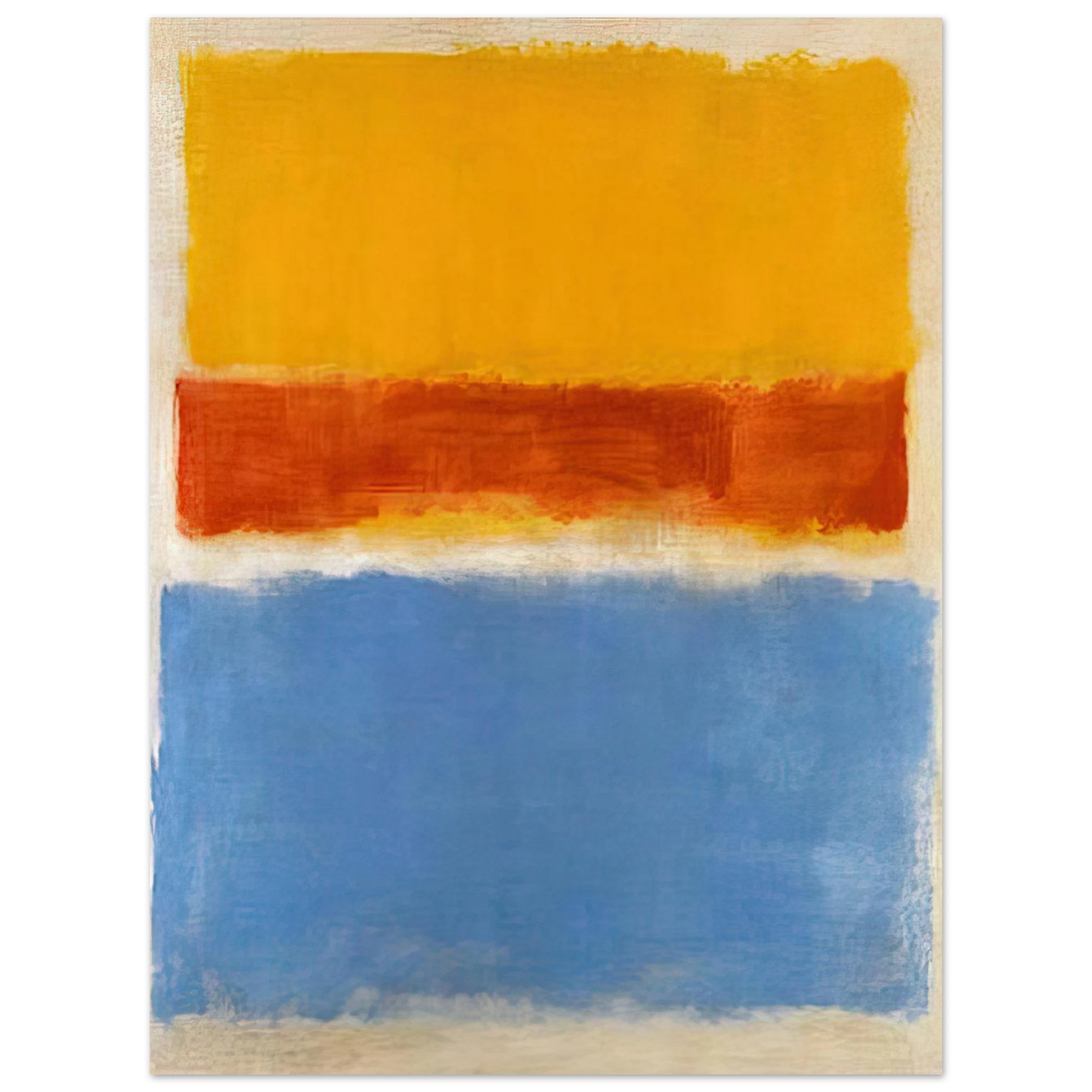 Mark Rothko - Untitled Yellow, Red and Blue - 1953 Wall Art - 21x29.7 cm / 8x12" - Fine Art Poster-canvas - -