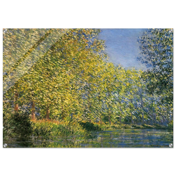 Bend in the River Epte - claude monet Acrylic Print - 70x100 cm / 28x40″ inches | claude monet Wall Art | claude monet Prints