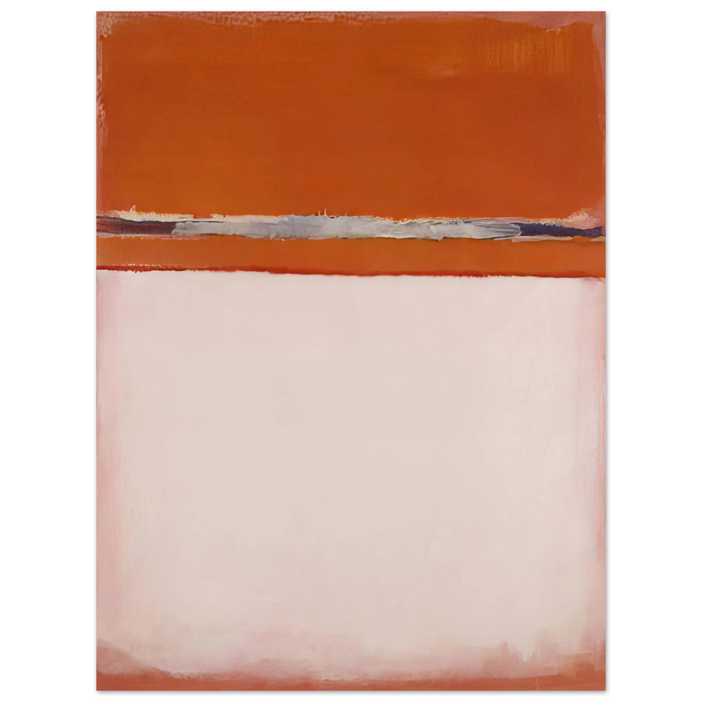 Mark Rothko - No.18 - 1951 Wall Art - 30x40 cm / 12x16 inches - Premium Wooden Framed Poster With Fine Art Paper - Wood frame
