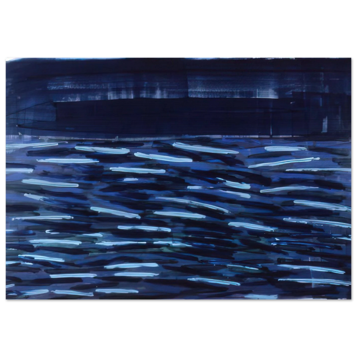 Flowers Of The Deep - 1984 - Ronnie Landfield Brushed Aluminum Print - 70x100 cm / 28x40 inches | Ronnie Landfield Aluminum Print | Ronnie Landfield Prints