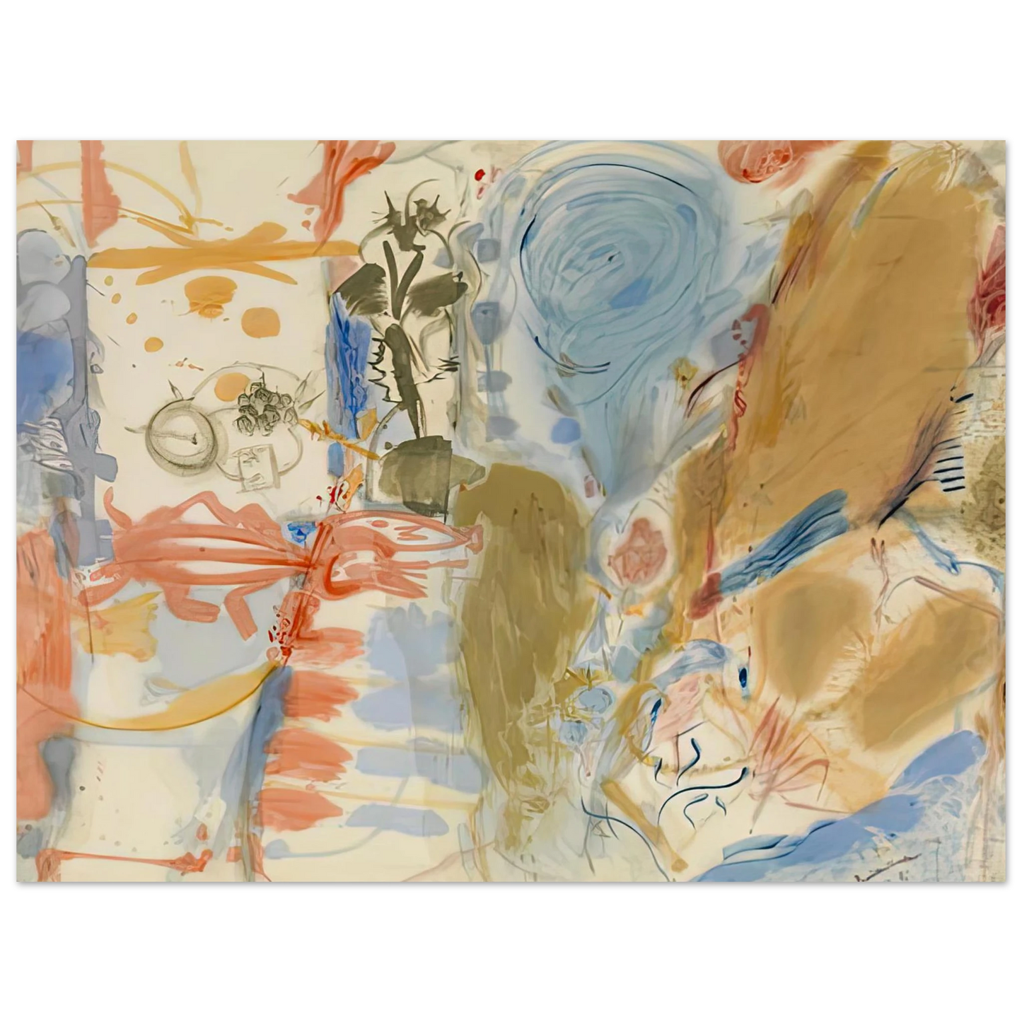 Helen Frankenthaler - Western Dream, 1957- Wall Art - 21x29.7 cm / 8x12" - Fine Art Poster - -