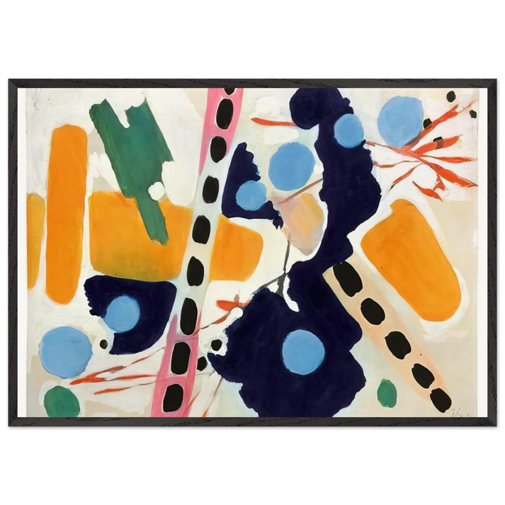 Untitled - 1954 N3 - Ernst Wilhelm Nay 70x100 cm / 28x40 inches Framed Art Print – Black Wooden Frame