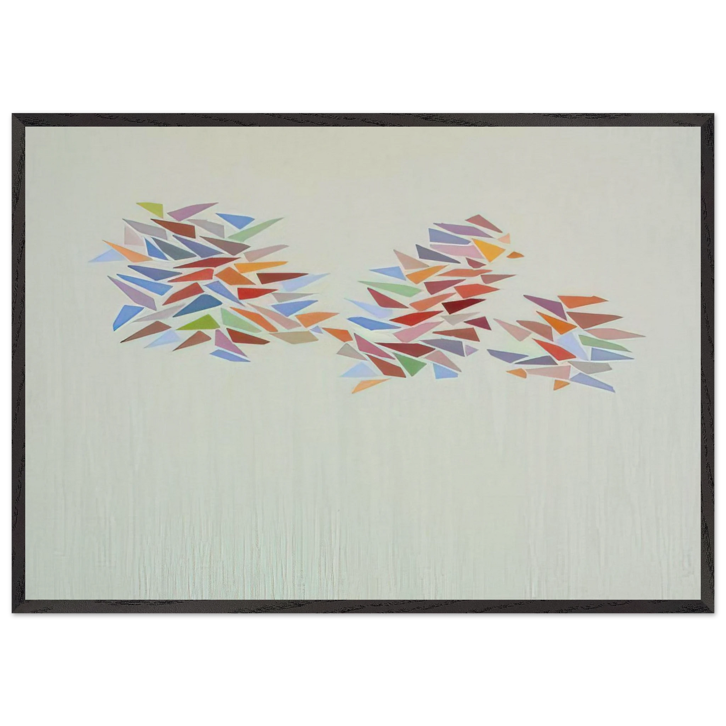 Bright Colors on Pale Green - 1976 - Robert Goodnough 70x100 cm / 28x40 inches Framed Art Print – Black Wooden Frame