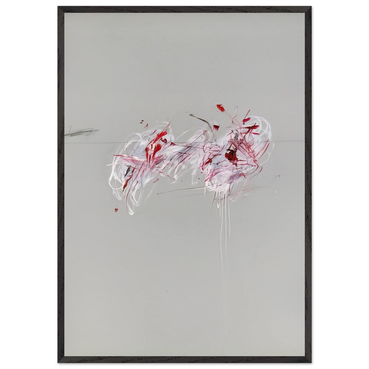 Nine Discourses on Commodus Part II - Cy Twombly Framed Art Print – Black Wooden Frame - Default Title - -Framed Art Print