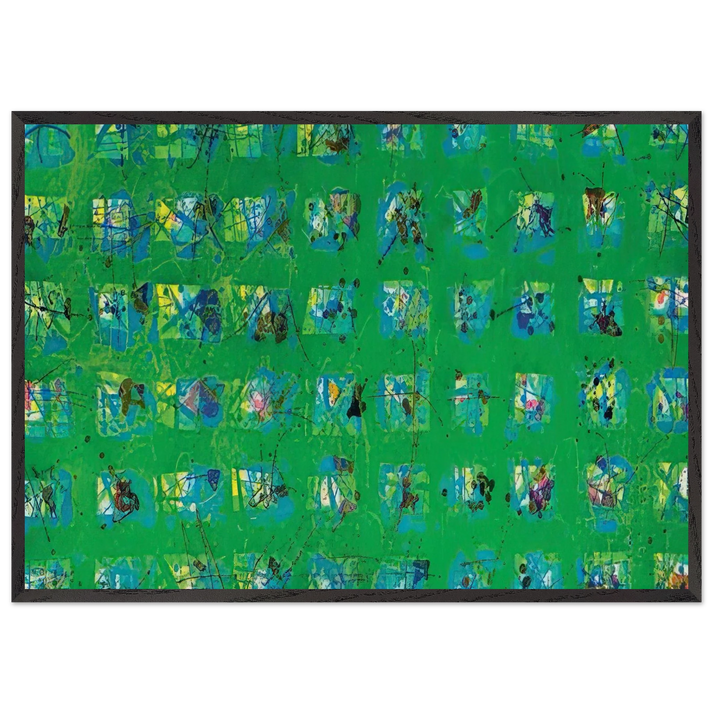 La Primavera - Sam Francis 70x100 cm / 28x40 inches Framed Art Print – Black Wooden Frame