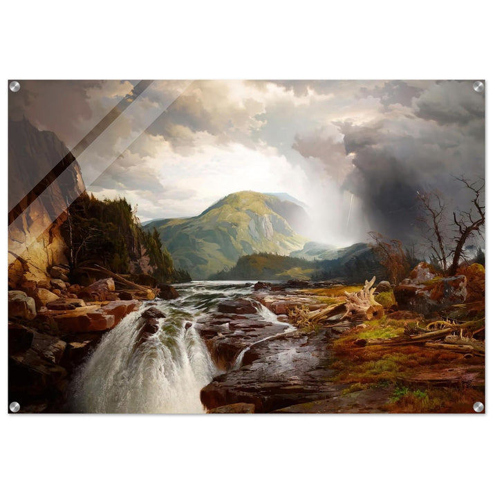 The Wilds of Lake Superior - Thomas Moran Acrylic Print - 70x100 cm / 28x40″ inches