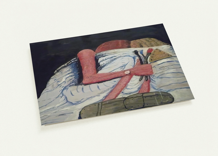 COUPLE IN BED By Philip Guston Pack of 10 Post Cards | Philip Guston Post Cards | A6 (10.5 x 14.8 cm) - 4.1 x 5.8 inches