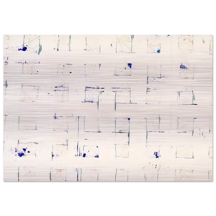 Untitled SFM83-338 - Sam Francis Brushed Aluminum Print - 70x100 cm / 28x40 inches | Sam Francis Aluminum Print | Sam Francis Prints