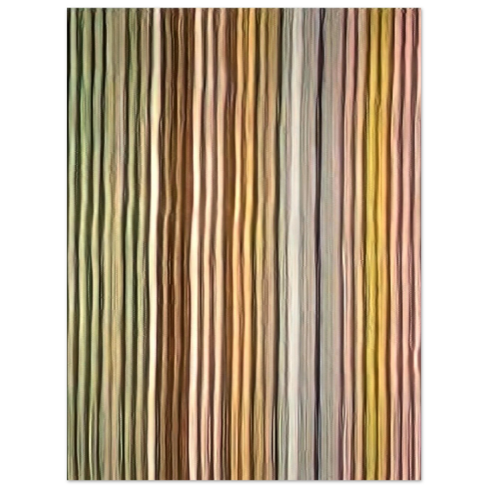Gene Davis - Long John - 1968 75x100 cm / 30x40inches Fine Art Poster