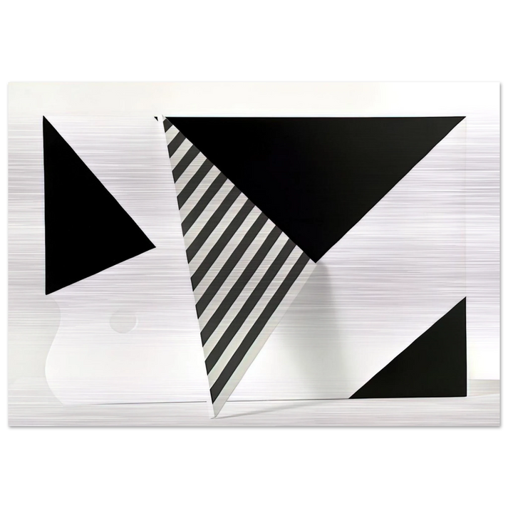 Untitled - 2009 - Omar Rayo Brushed Aluminum Print - 70x100 cm / 28x40 inches | Omar Rayo Aluminum Print | Omar Rayo Prints