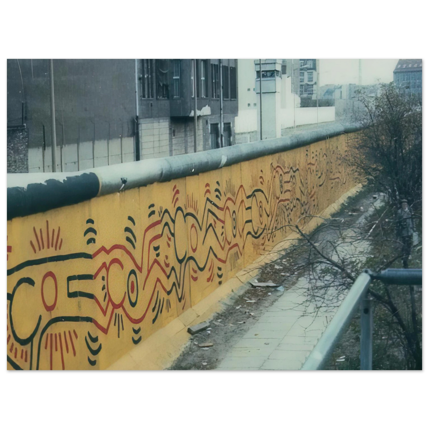 Keith Haring - BERLIN MURAL 1986 Fine Art Poster - Default Title