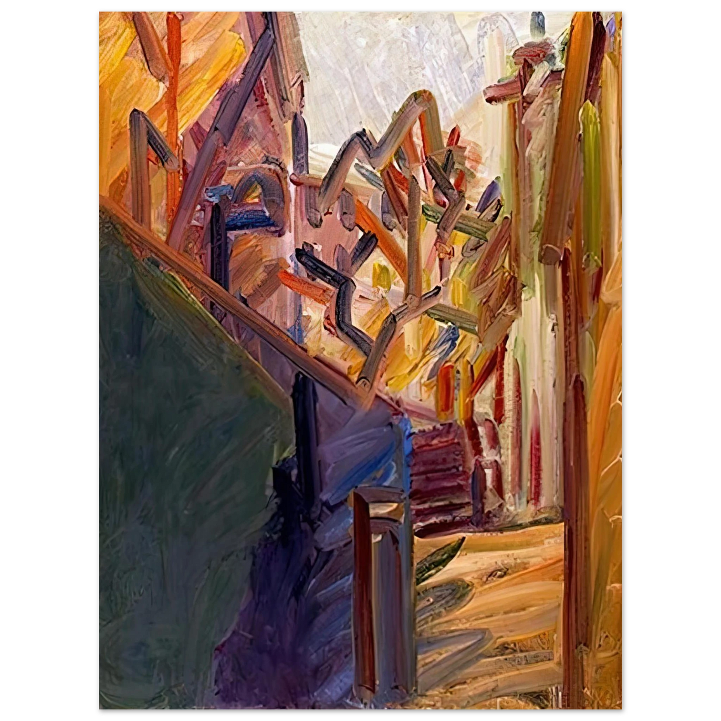 Frank Auerbach - ALBERO DI FRONTE 1 Fine Art Poster - Default Title