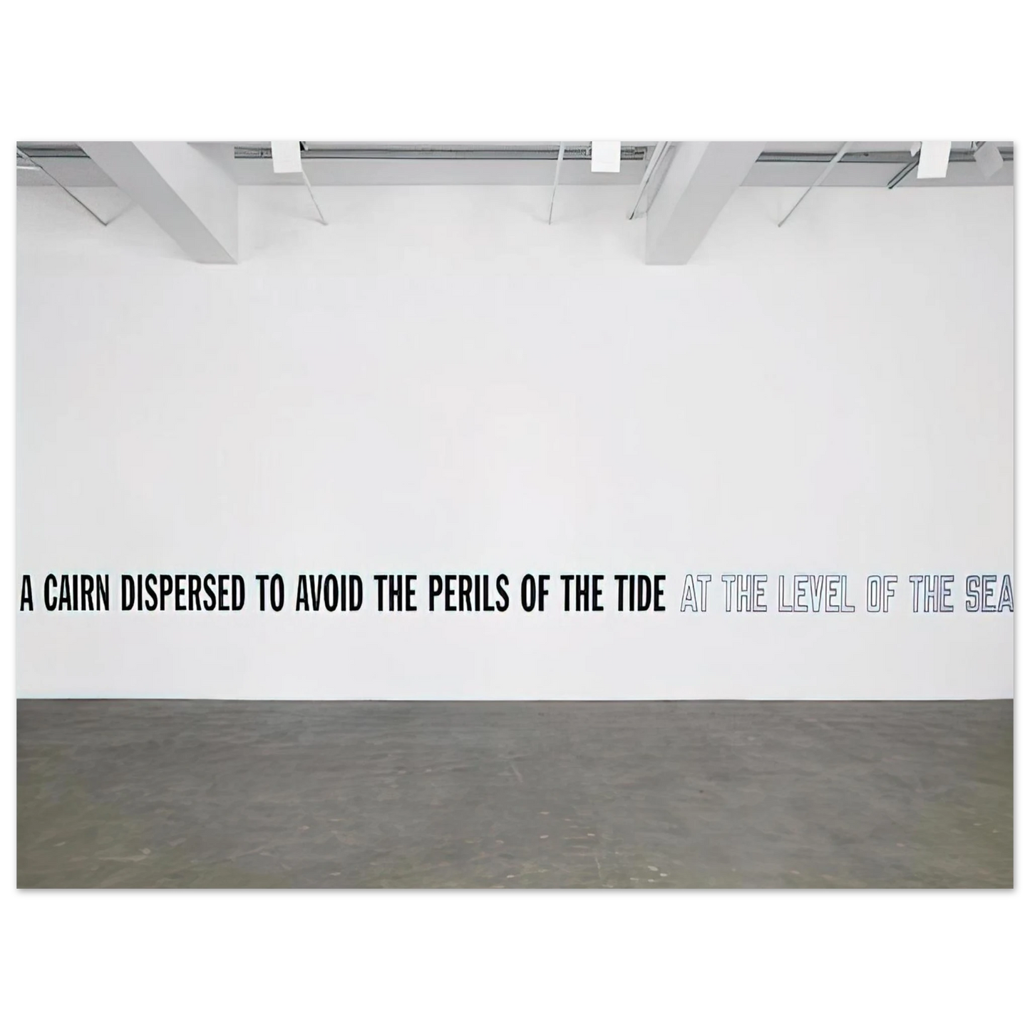 Lawrence Weiner - A Cairn Dispersed... - 2008 Fine Art Poster - Default Title