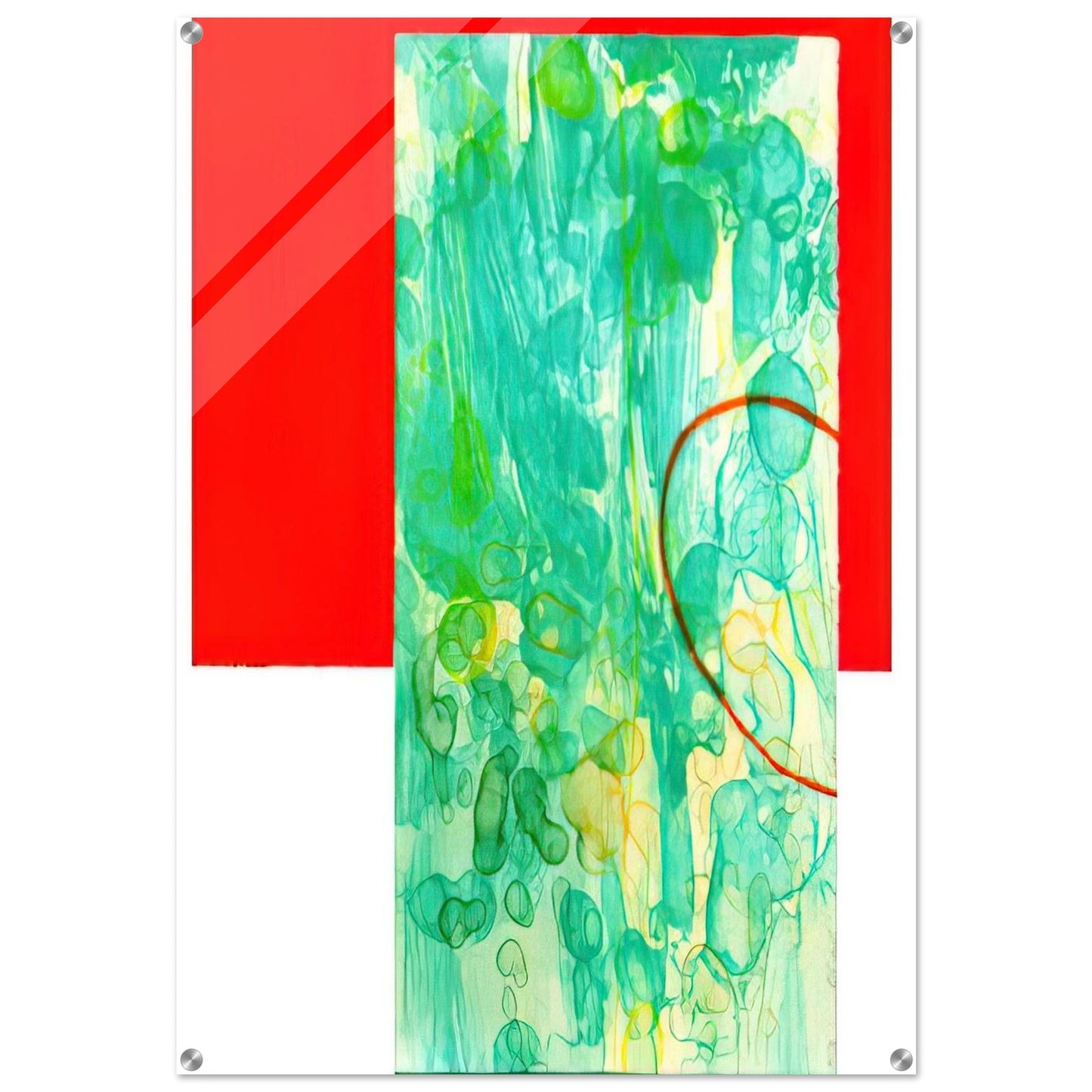Bluest - Sam Gilliam Acrylic Print - 70x100 cm / 28x40″ inches | Sam Gilliam Wall Art | Sam Gilliam Prints