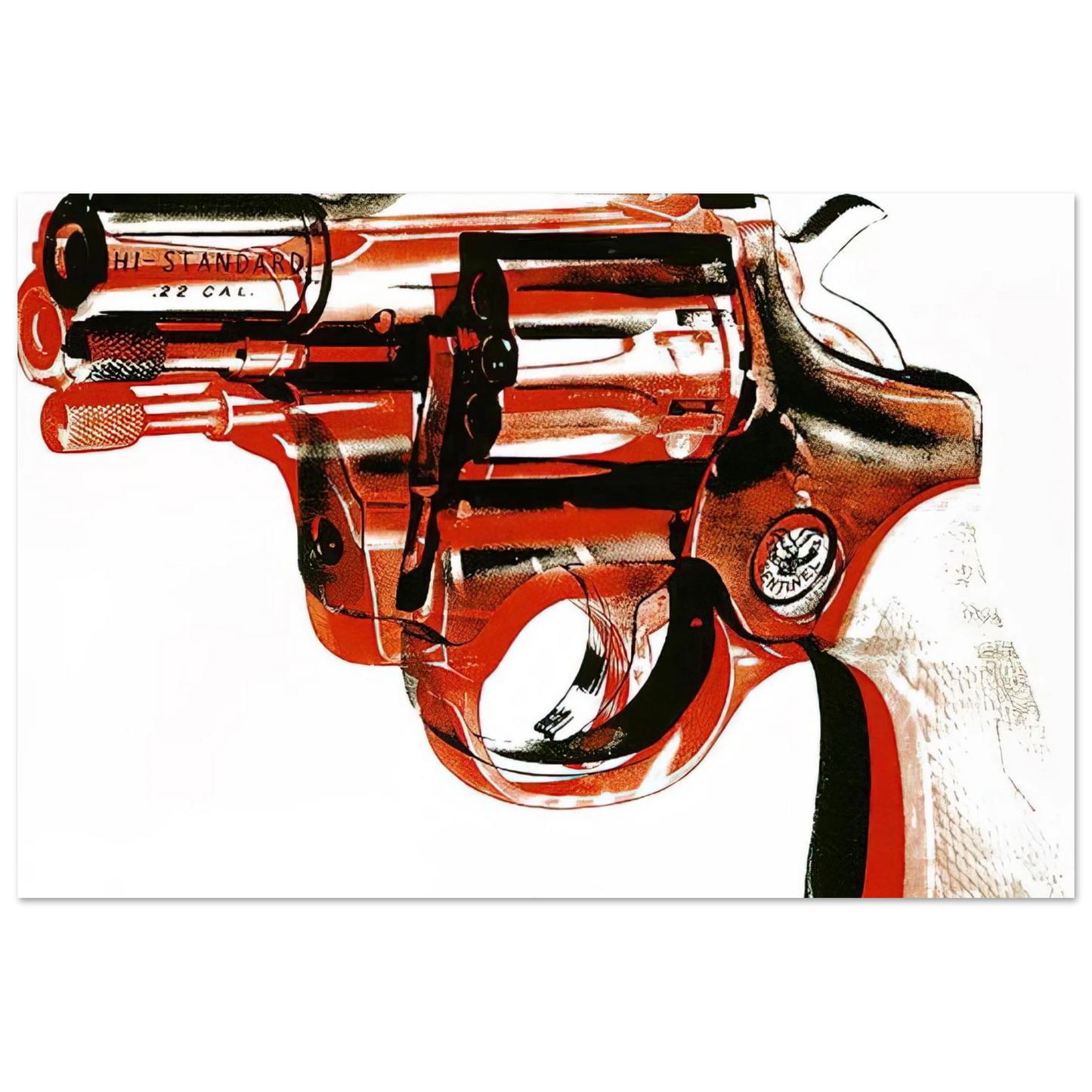 Andy Warhol - Gun Fine Art Poster - 40x60 cm / 16x24 inches