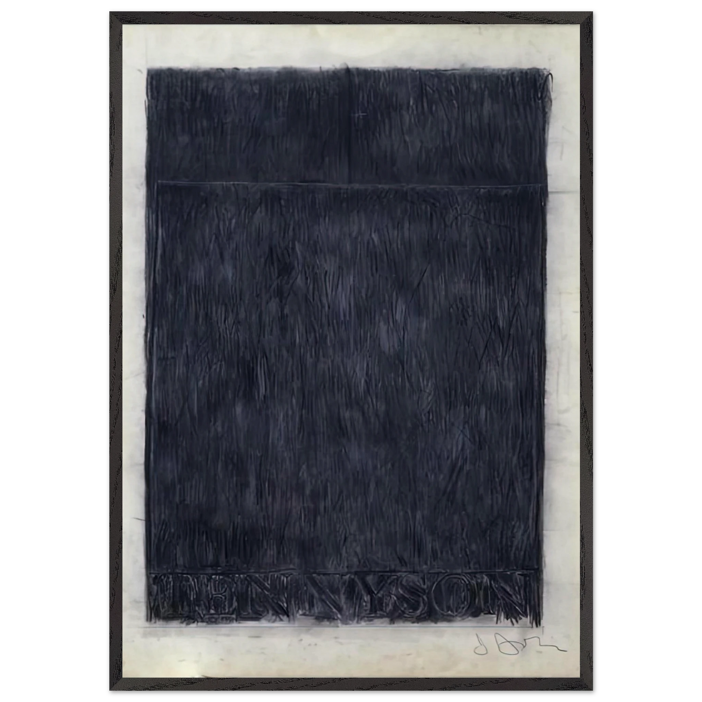 TENNYSON 1959 - Jasper Johns Framed Art Print – Black Wooden Frame - Default Title - -Framed Art Print