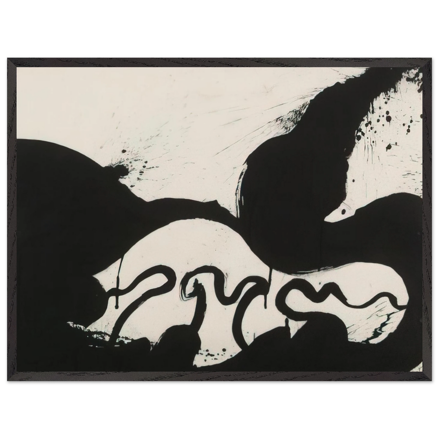 Helen Frankenthaler - Untitled - 1973 Wall art - 30x40 cm / 12x16 inches - Premium Wooden Framed Poster With Fine Art Paper - Wood frame