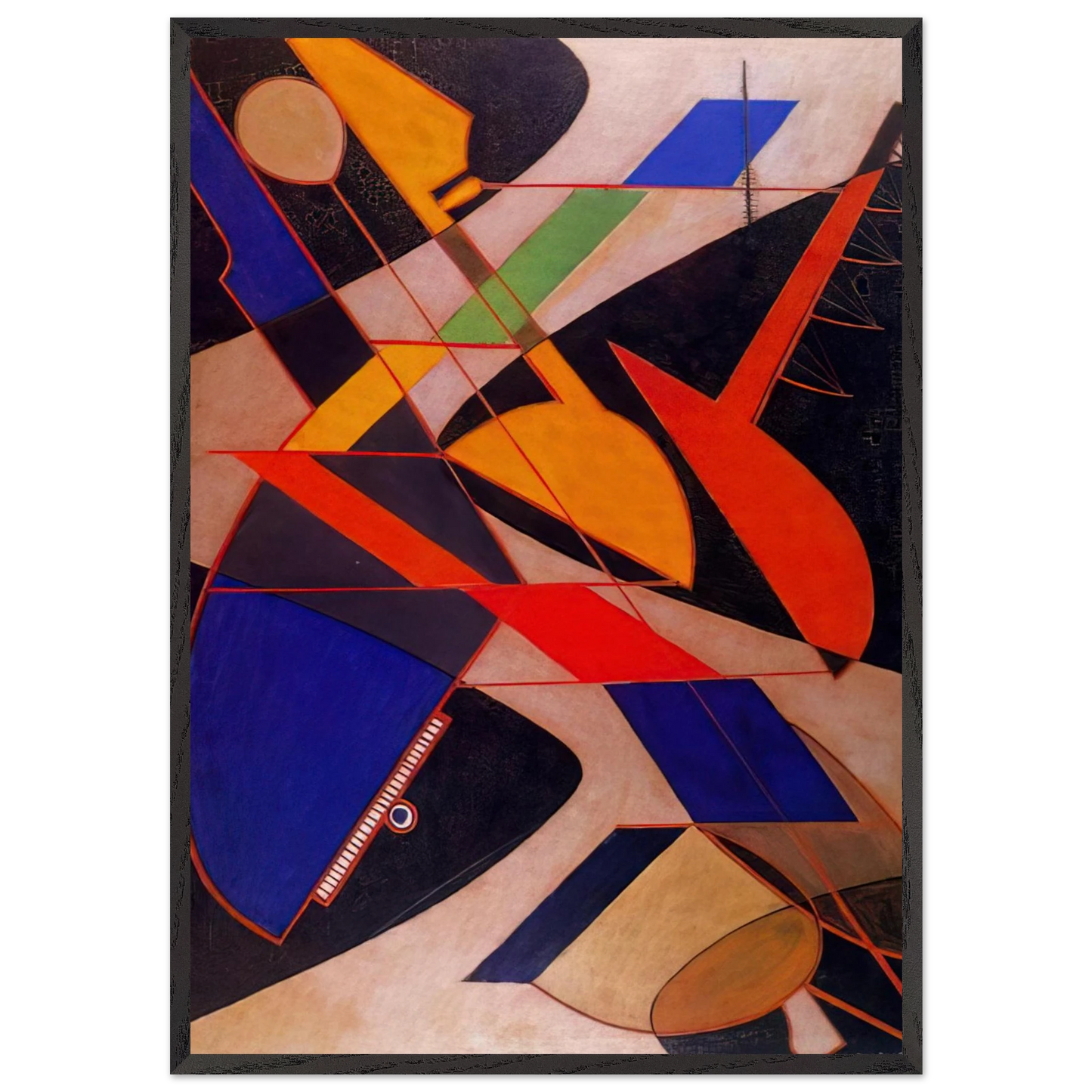 ORQUESTA SINFONICA 1916 - Man Ray Framed Art Print – Black Wooden Frame - Default Title - -Framed Art Print