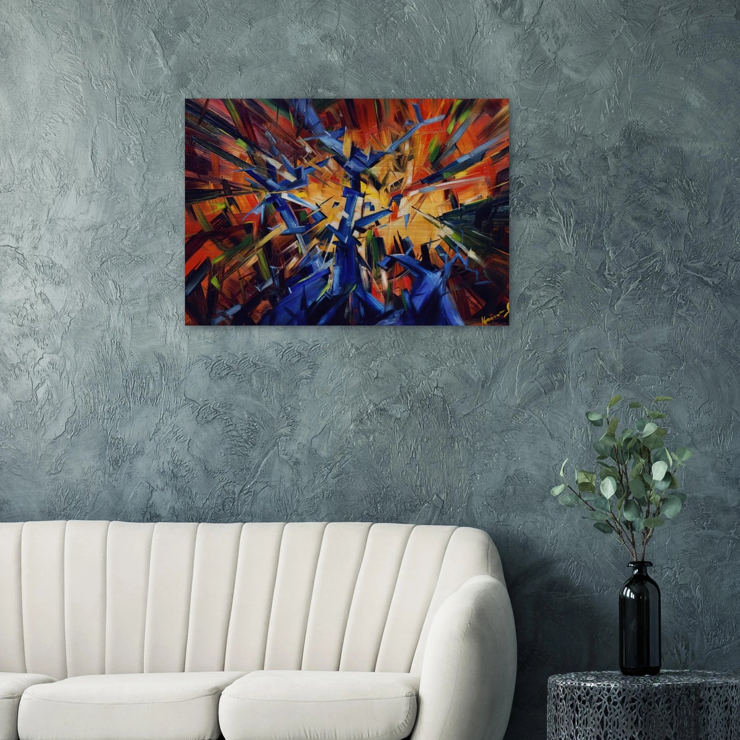 Untitled - 1966 - Konrad Zuse Brushed Aluminum Print - 70x100 cm / 28x40 inches | Konrad Zuse Aluminum Print | Konrad Zuse Prints