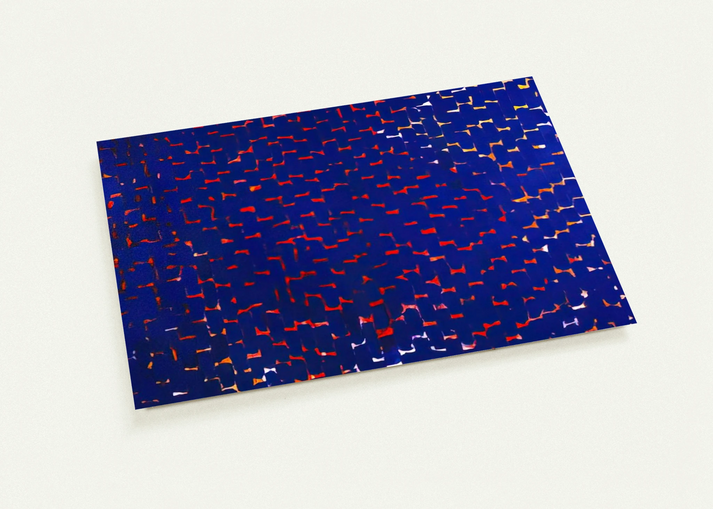 EVENING GLOW 1972 By Alma Woodsey Thomas Pack of 10 Post Cards | Alma Woodsey Thomas Post Cards | A6 (10.5 x 14.8 cm) - 4.1 x 5.8 inches