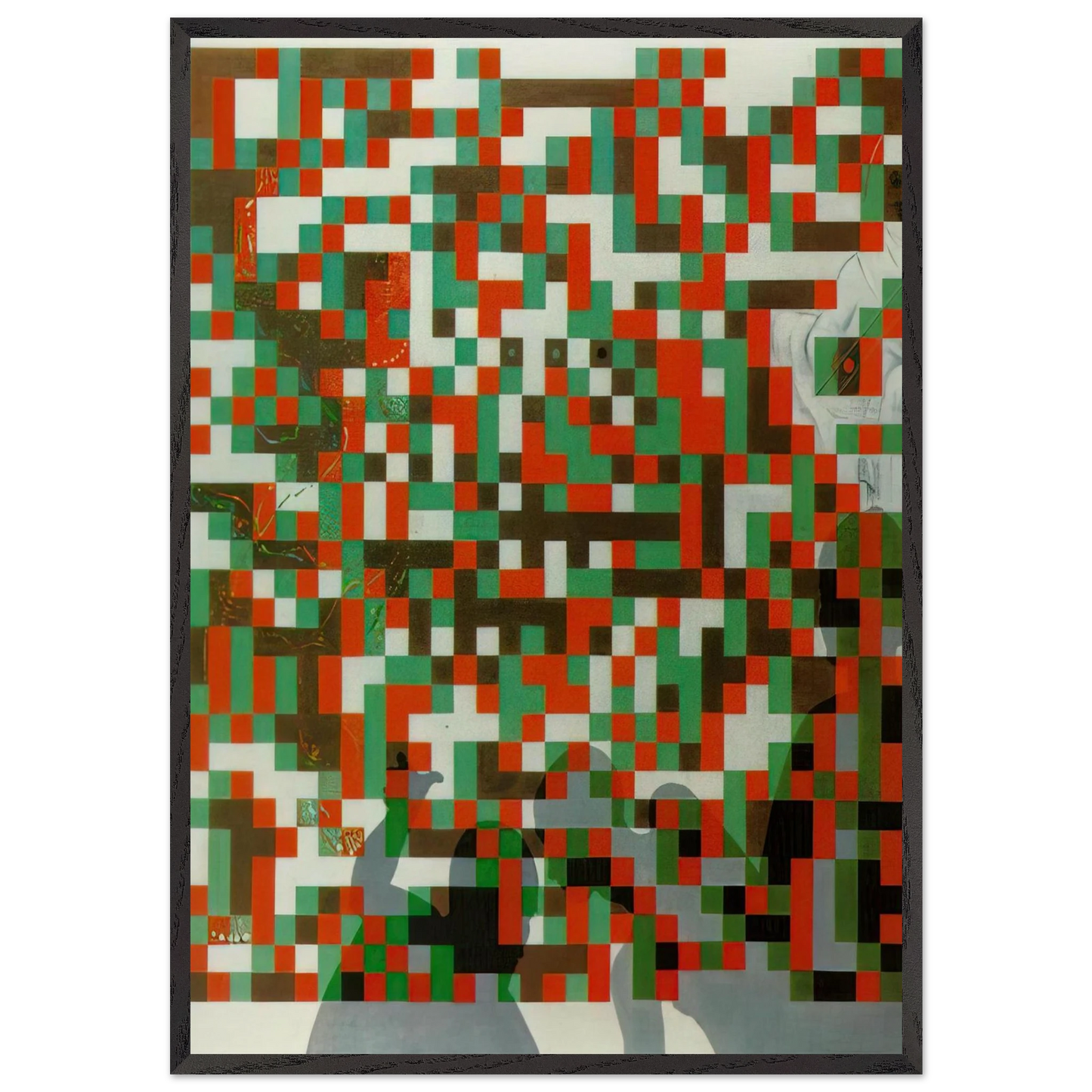 CYBERNETIC ODALISQUE - Salvador Dali Framed Art Print – Black Wooden Frame - Default Title - -Framed Art Print