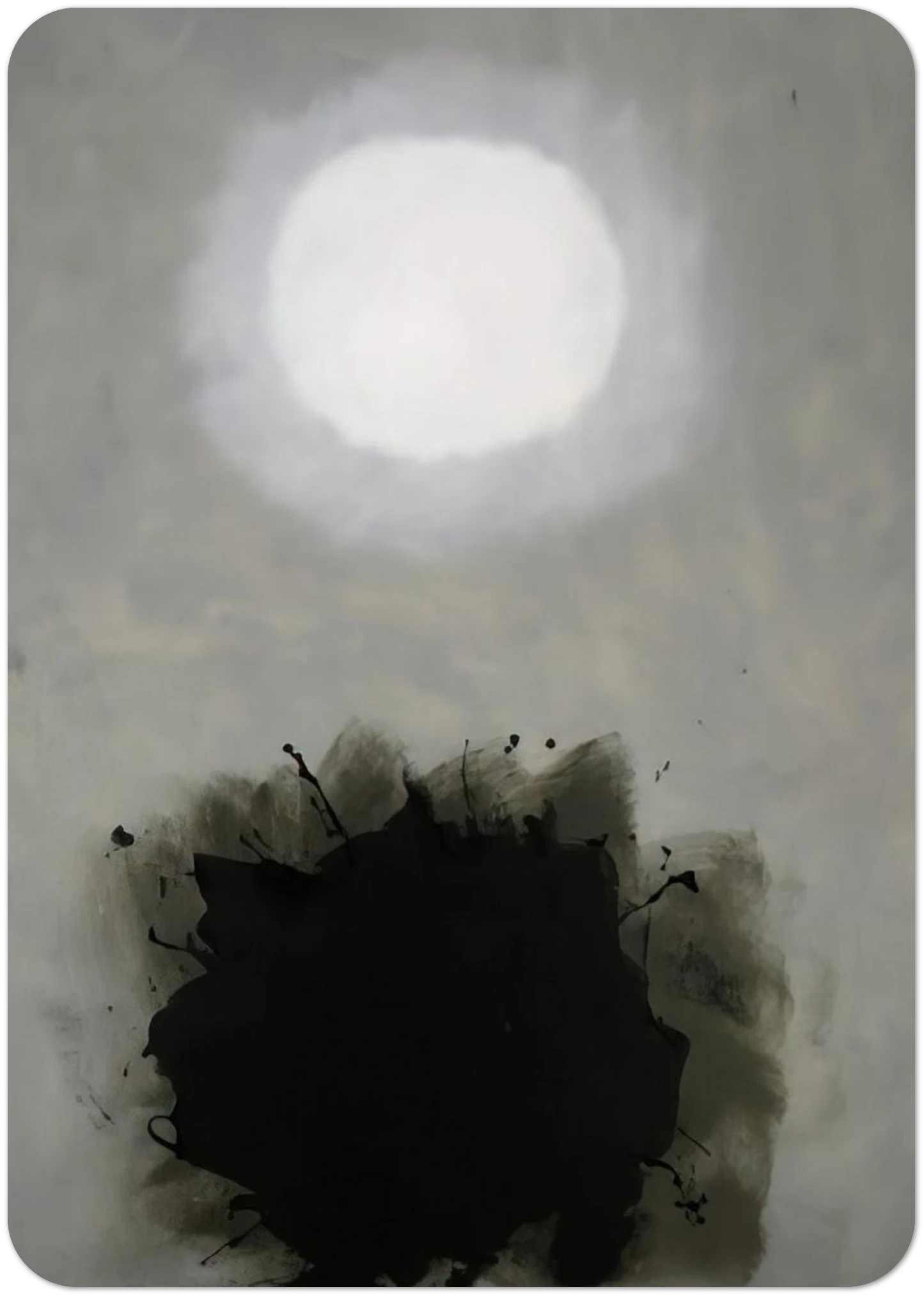 Mist - 1961 By Adolph Gottlieb Pack of 10 Post Cards | Adolph Gottlieb Post Cards | A6 (10.5 x 14.8 cm) - 4.1 x 5.8 inches