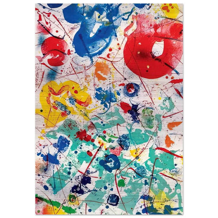 Untitled SF 358 - Sam Francis Brushed Aluminum Print - 70x100 cm / 28x40 inches | Sam Francis Aluminum Print | Sam Francis Prints