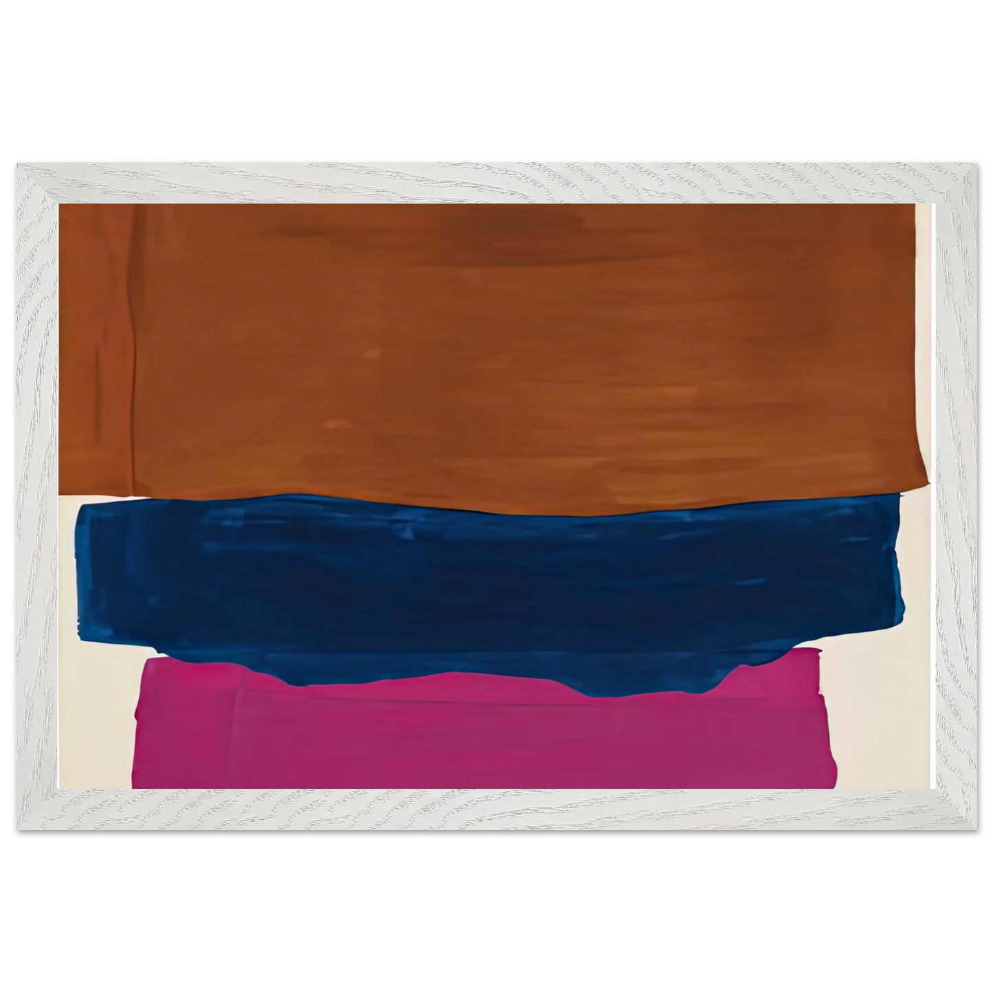 Helen Frankenthaler - Indian Summer, 1967- Wall Art - 60x80 cm / 24x32 inches - Premium Wooden Framed Poster With Fine Art Paper - Black frame