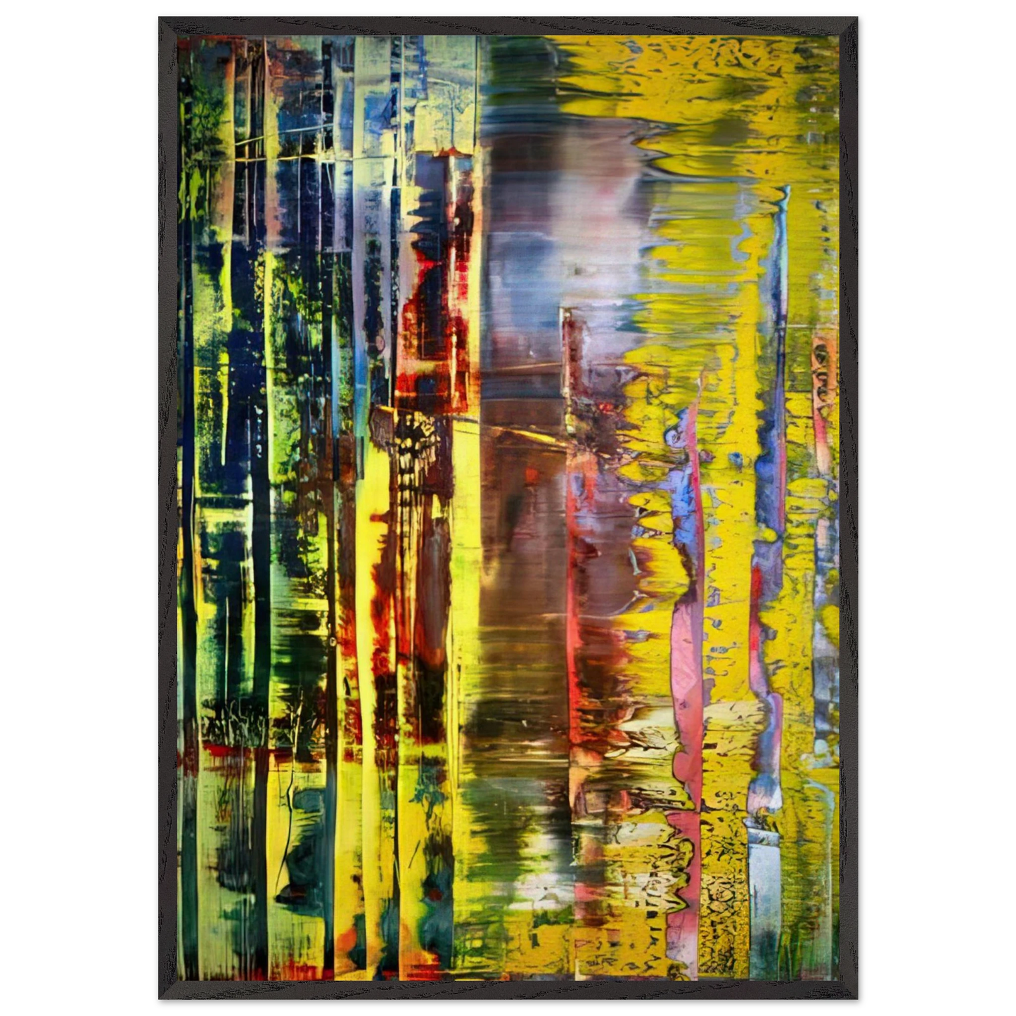 ABSTRACT PAINTING 780 1 - Gerhard Richter Framed Art Print – Black Wooden Frame - Default Title - -Framed Art Print