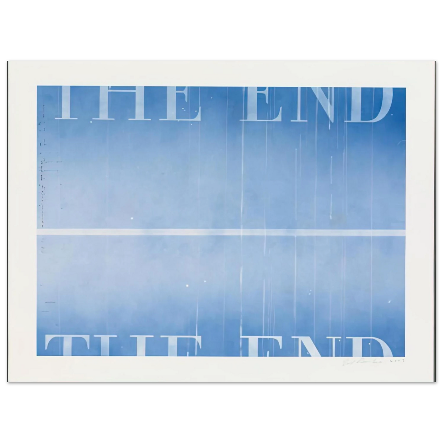 Edward Ruscha - THE END 40 2003 Fine Art Poster - Default Title