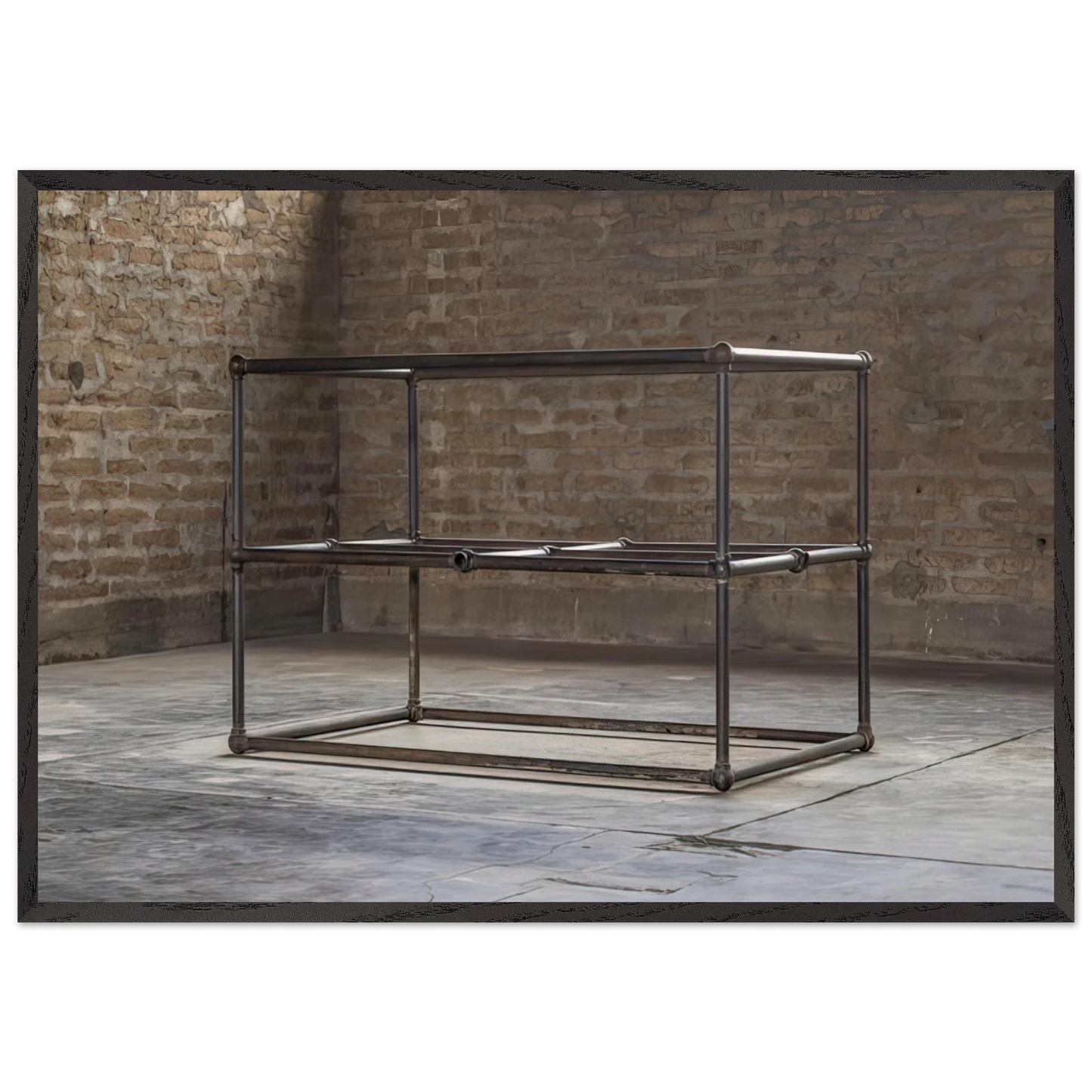 To Dave Shackman - 1964 - Donald Judd 70x100 cm / 28x40 inches Framed Art Print – Black Wooden Frame