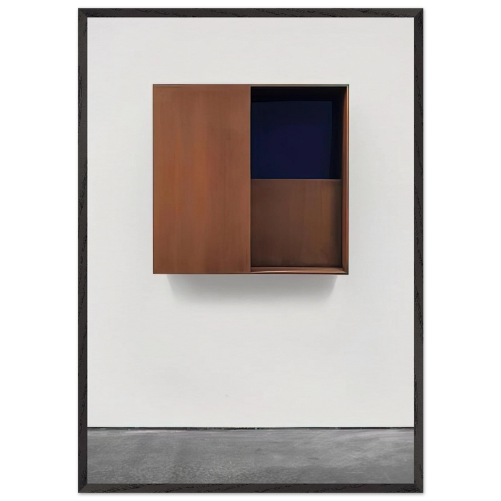 Untitled JUDDO0516 - 1987 - Donald Judd 70x100 cm / 28x40 inches Framed Art Print – Black Wooden Frame