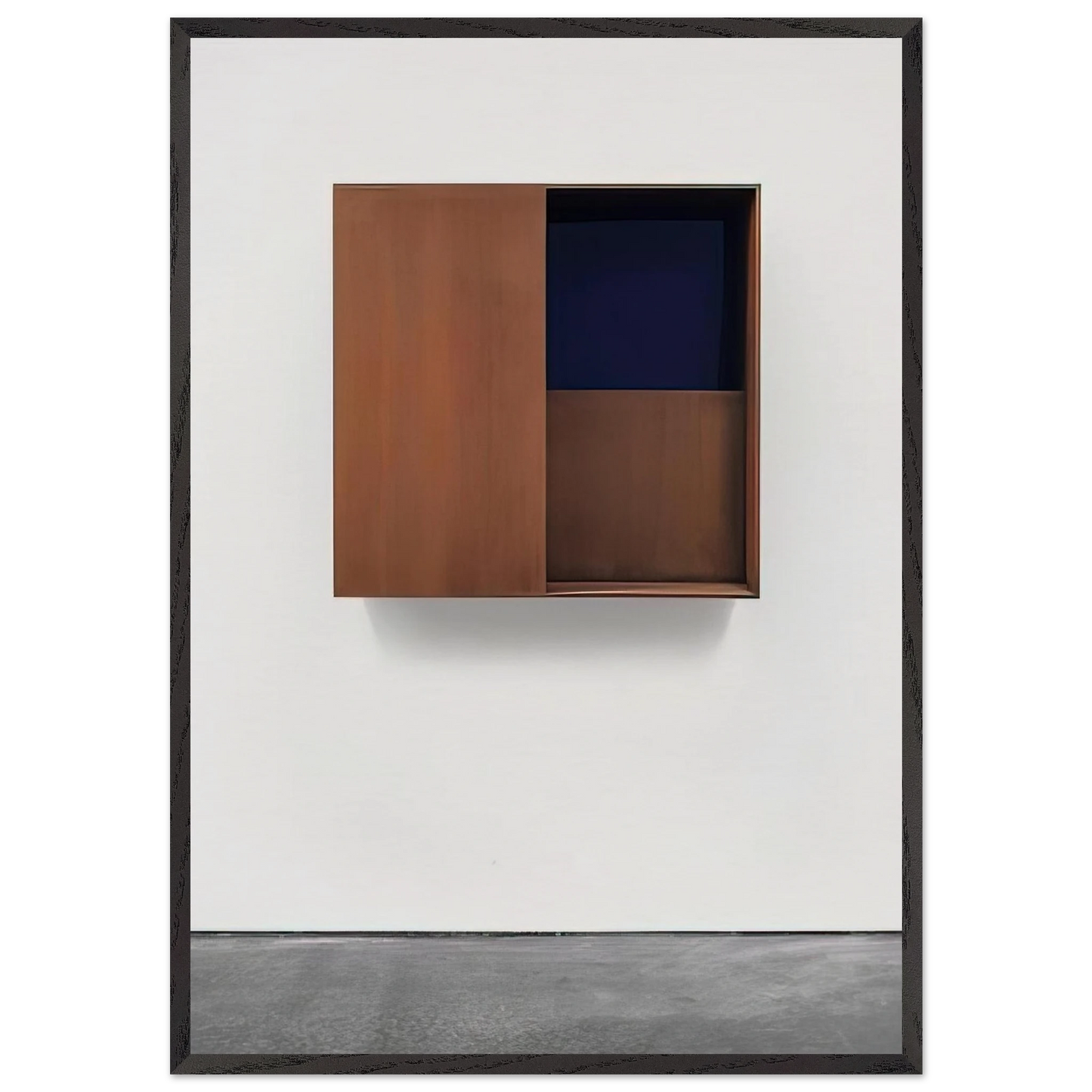 Untitled JUDDO0516 - 1987 - Donald Judd 70x100 cm / 28x40 inches Framed Art Print – Black Wooden Frame