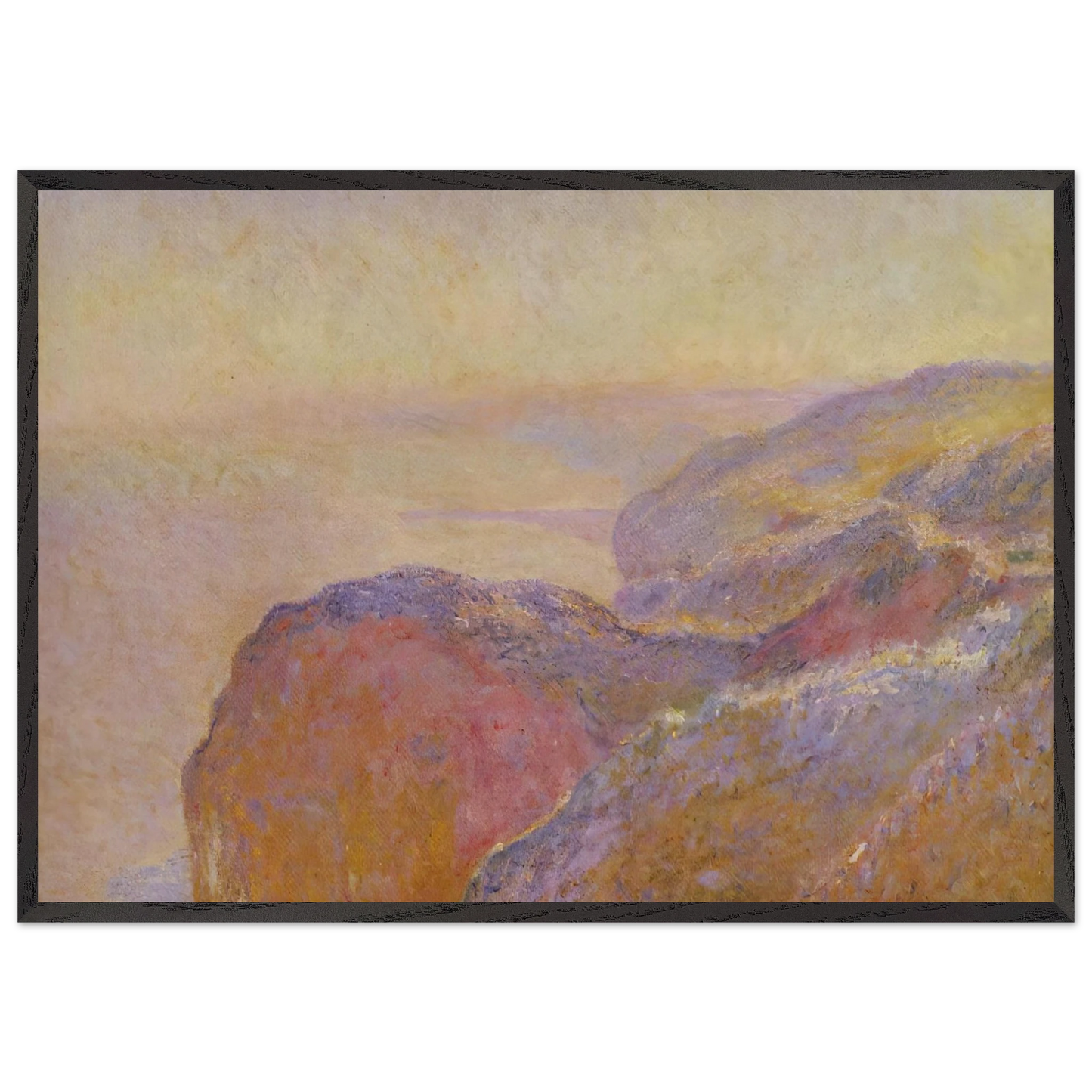 At Val-Saint-Nicolas near Dieppe in the Morning - claude monet Framed Art Print – Black Wooden Frame - Default Title - -Framed Art Print