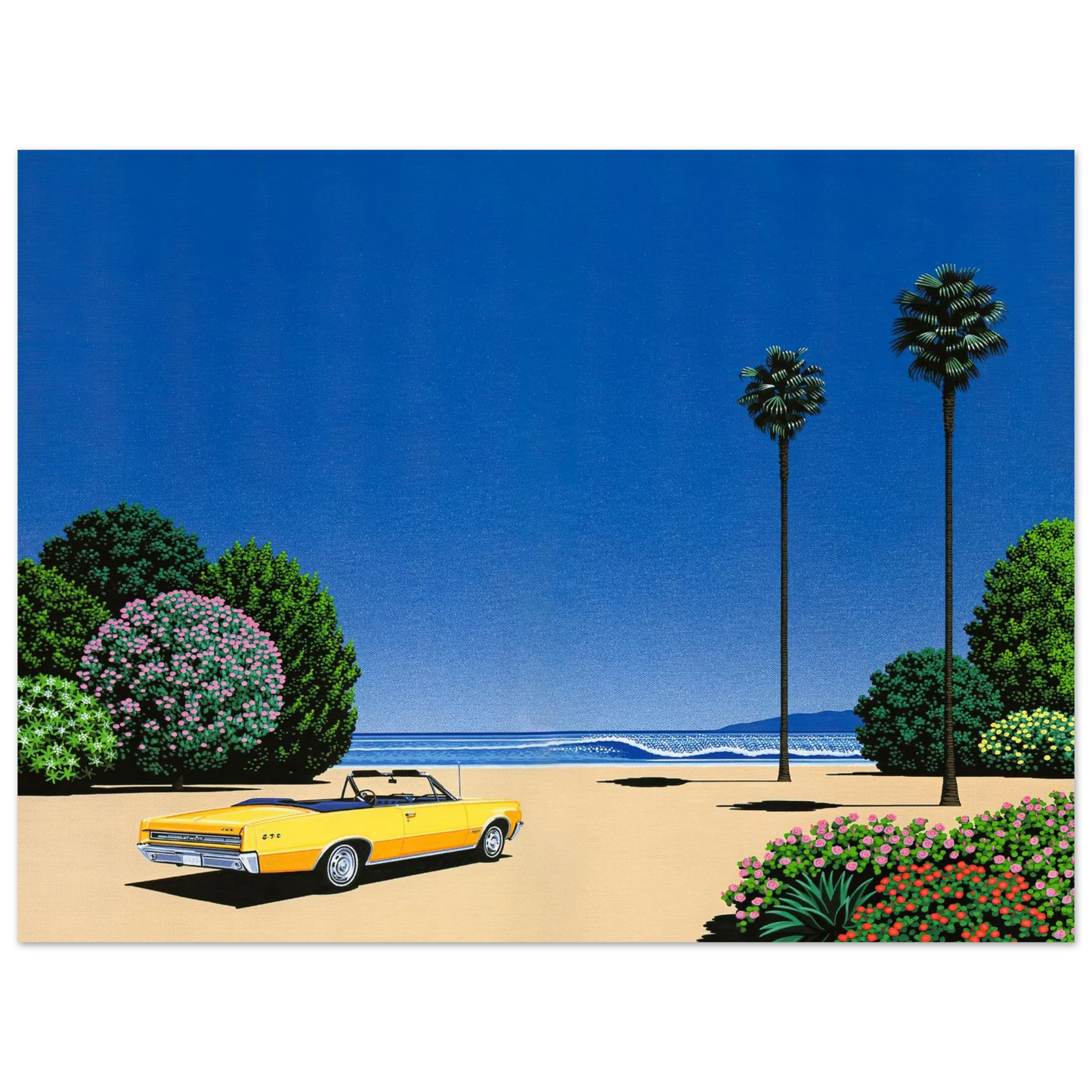 Hiroshi Nagai - Sweet Breeze Alt Coastline at Lover’s Point Wall Art - 21x29.7 cm / 8x12" - Fine Art Poster - -