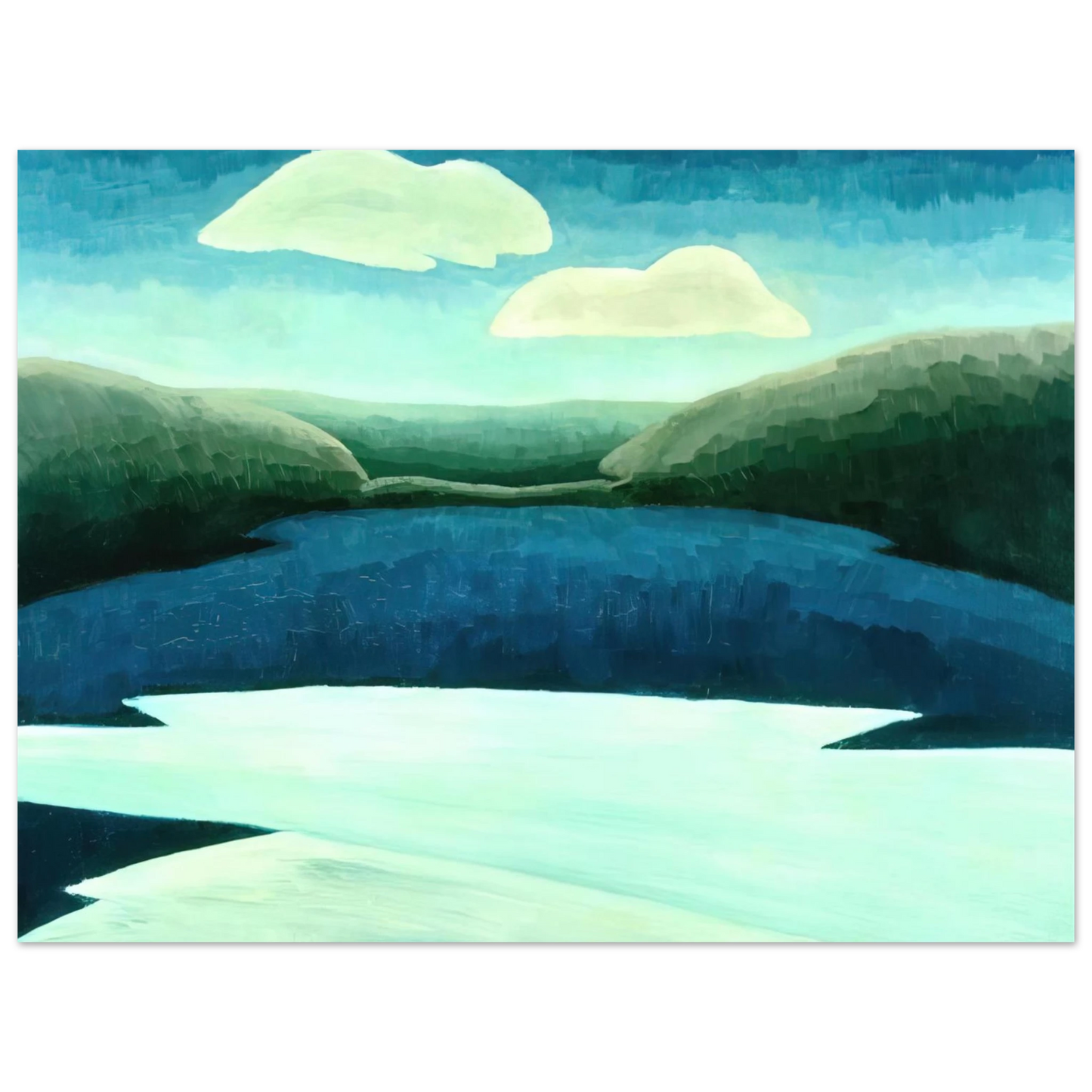 Arthur Dove - Ice and Clouds - 1931 Fine Art Poster - Default Title