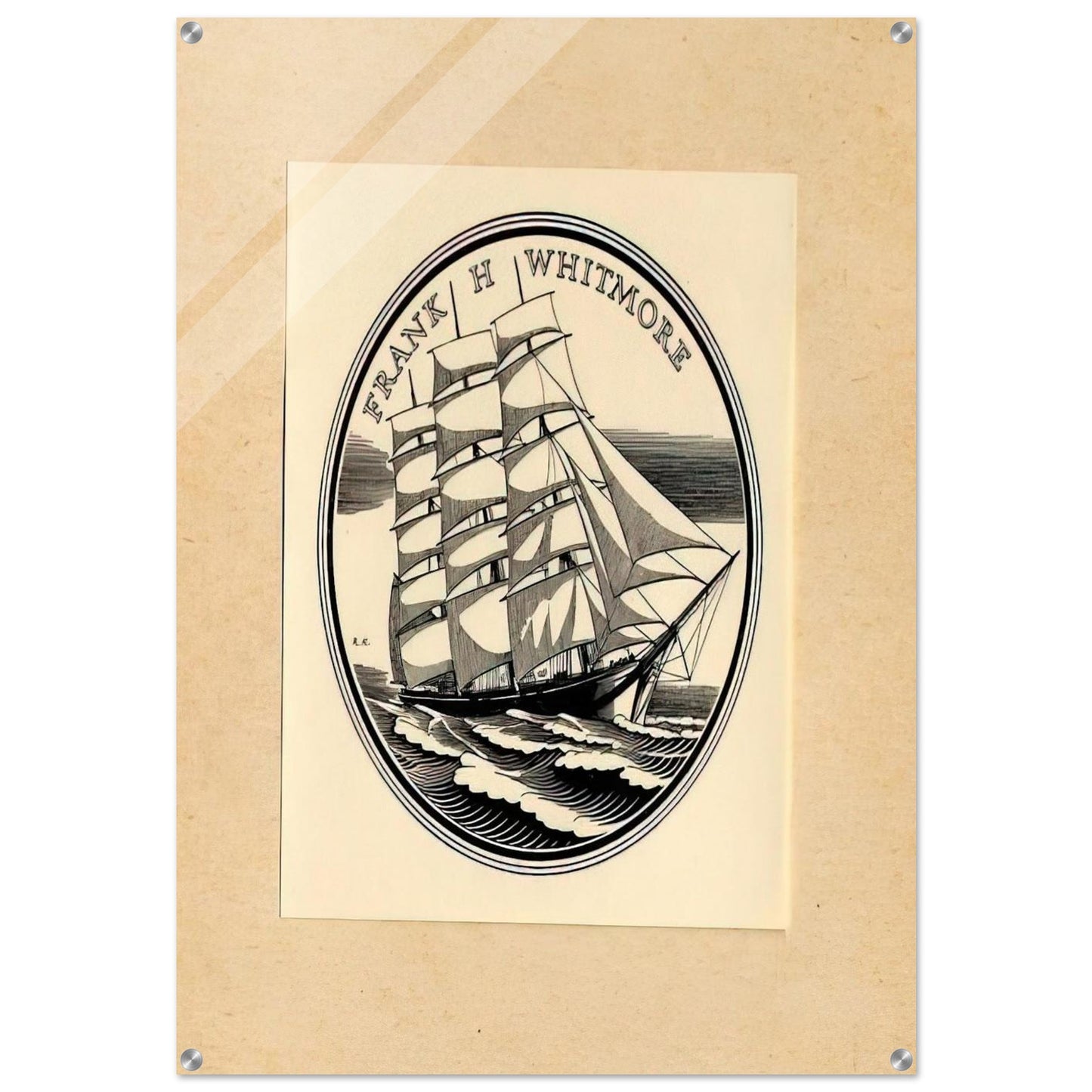 Illustration to Frank H. Whitmore - Rockwell Kent Acrylic Print - 70x100 cm / 28x40″ inches